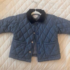 Vintage 90s-early 2000s Talbots Kids Navy Quilted Kids Jacket
